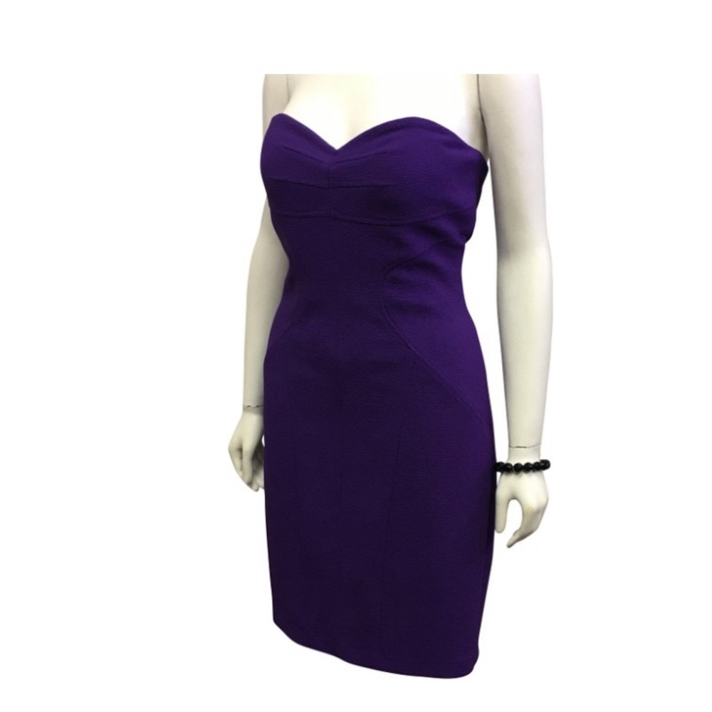 David Meister Purple Cocktail Dress